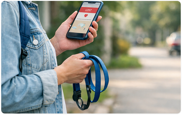 Телефон со статусом потерялся